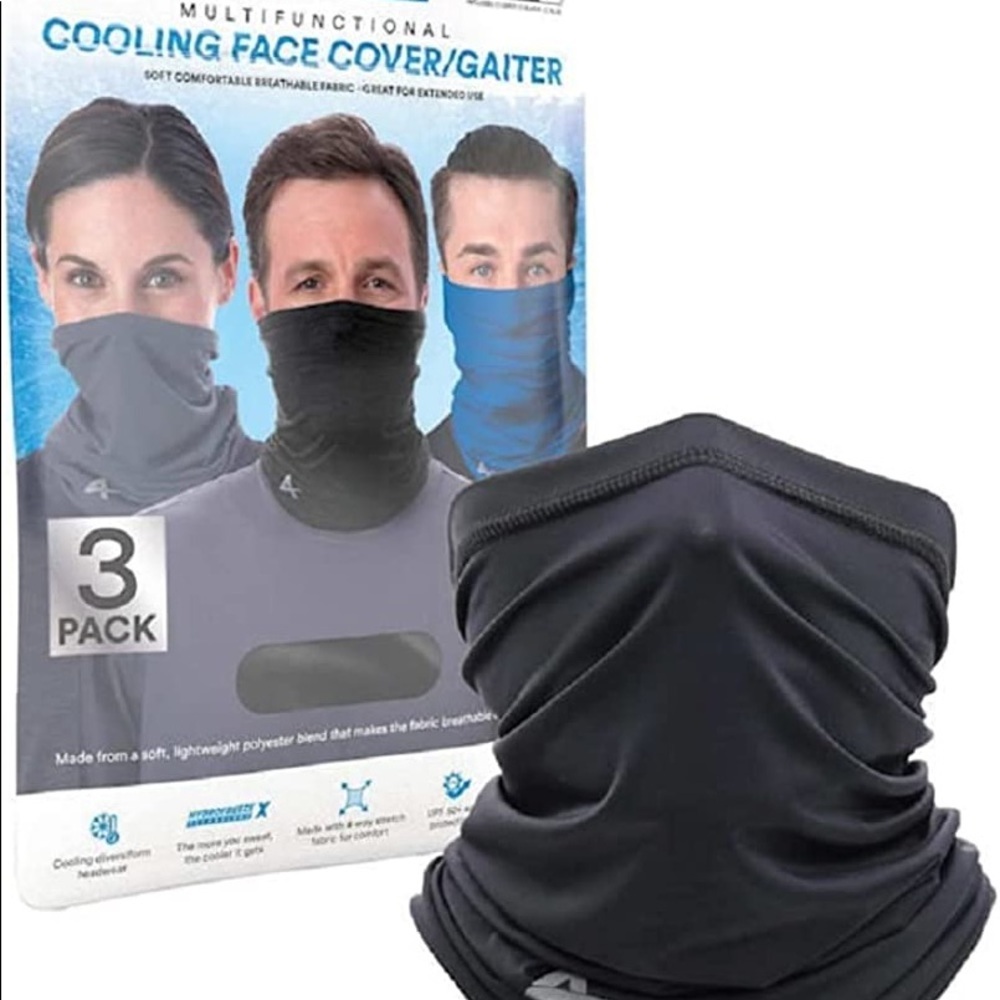 -Cooling face cover / Gaiter 3 pack